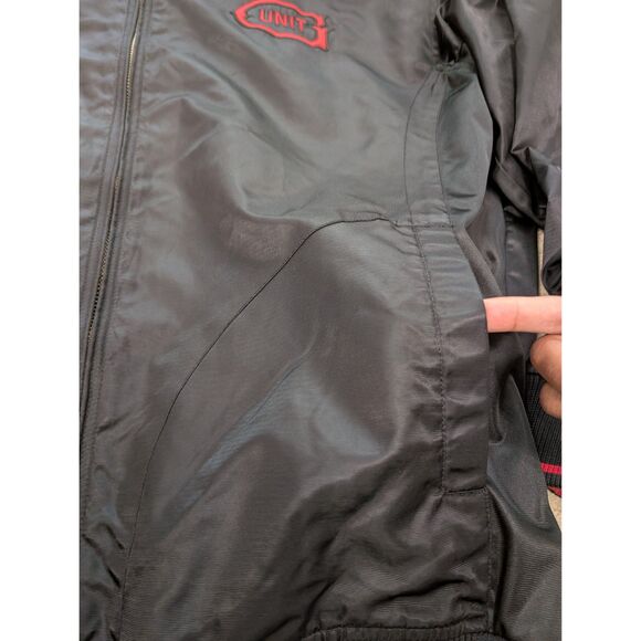 G-Unit Jacket Mens Large Black/Red Reversible Nylon Bomber - Picture 8 of 13